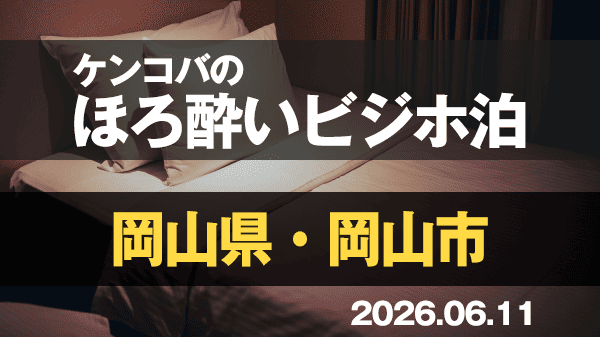 ケンコバのほろ酔いビジホ泊 岡山県 岡山市