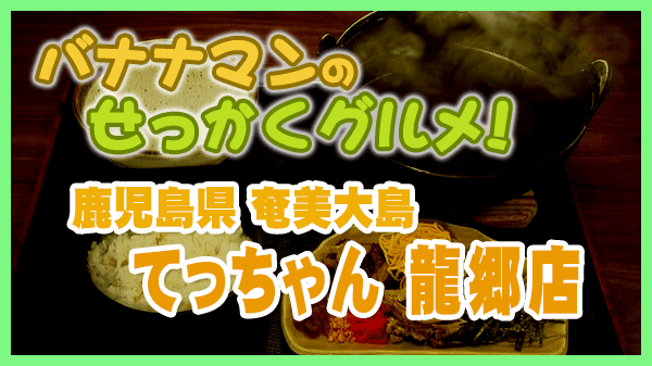 バナナンマンのせっかくグルメ 鹿児島県 奄美大島 てっちゃん 龍郷店