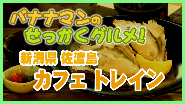 バナナンマンのせっかくグルメ 新潟県 佐渡島 カフェ トレイン 岩牡蠣
