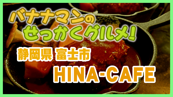バナナンマンのせっかくグルメ 静岡県 富士市 HINA-CAFE カフェレストラン 煮込みハンバーグ