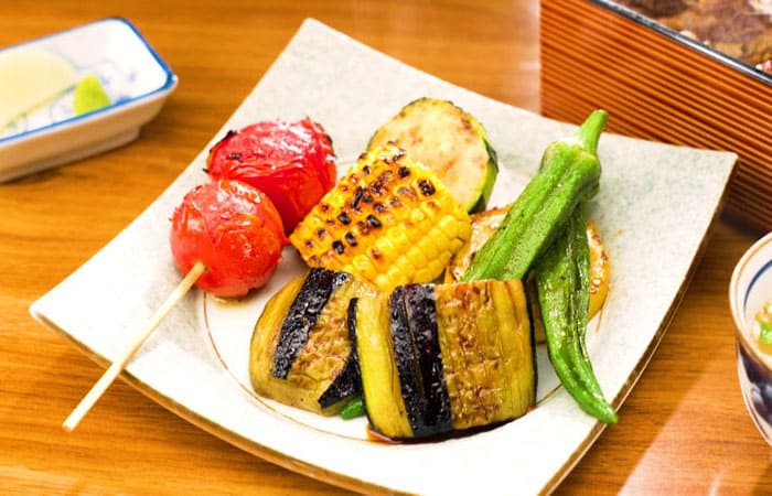箱根 強羅 やきとり家 だいご匠 居酒屋 和食店 季節の野菜焼き