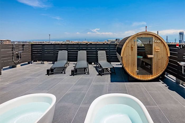 富士市 HOTEL & SAUNA FUJINOS SORA 屋上サウナ 宿泊者限定 SAUNA ソラ サウナ